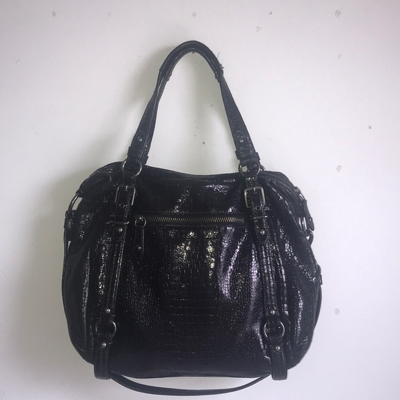 Coach Handbags - COACH Crocodile Embossed Leather Bag